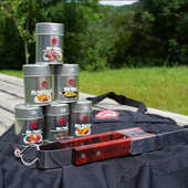La Collina Toscana - Coffret Barbecue Maestro - Tablier, pince et &eacute;pices
