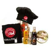 La Collina Toscana - Coffret Barbecue Chef Viande -Tablier, toque et assaisonnement