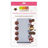 ScrapCooking &reg; - Feuilles structures pour chocolat