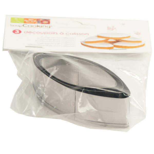 2 Emporte-pièces Ronds Patisse - Ø6cm, Inox - Cercle Simple Et Sourire - Pour Biscuits Et Pâtisserie