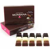 Monbana Chocolatier - Ballotin de 45 palets gourmands noir et lait