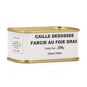 Danos Fr&egrave;res - Caille d&eacute;soss&eacute;e farcie au foie gras de canard