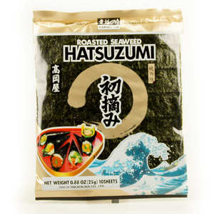 Hatsuzumi - Feuilles nori pour maki sushi - 10 feuilles