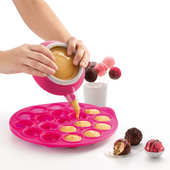 L&eacute;ku&eacute; - Kit cake pops en silicone (moule + Decomax)