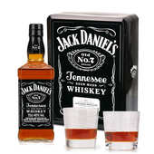 Jack Daniel's - Jack Daniel's n&deg;7 coffret m&eacute;tal 2 verres 40%