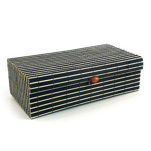 Coffret bambou noir et naturel Coffret bambou noir et naturel