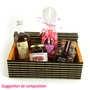 Black and beige natural bamboo coffret