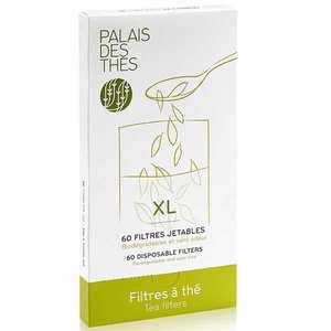 Le Palais des Th&eacute;s - Bo&icirc;te de 50 filtres &agrave; th&eacute; jetables - Grande taille