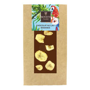 Bovetti chocolats - Tablette chocolat au lait banane
