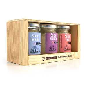 Quai Sud - The 3 flower sugar box (lavender, violet, rose)