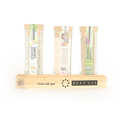 Quai Sud - Wood base for 3 shot glass salt