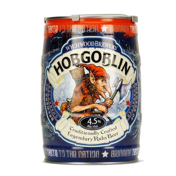 Hobgoblin in barrel 5,2 Wychwood Brewery