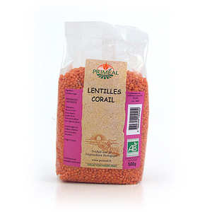 Prim&eacute;al - Lentilles corail bio