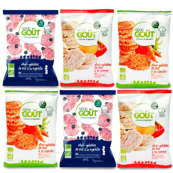 Pack galettes de riz pour bébé dès 10 mois Good Goût