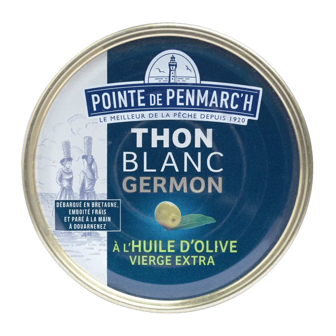 Thon blanc Germon à l huile d olive vierge extra La pointe de Penmarc h