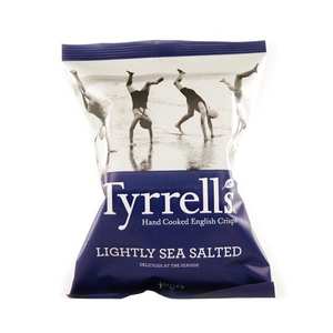 Tyrrells - Chips de pommes de terre - l&eacute;g&egrave;rement sal&eacute;es au sel de mer