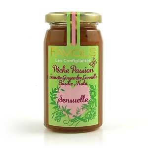 Favols - Confiture p&ecirc;che passion sensuelle - Confiplantes Favols
