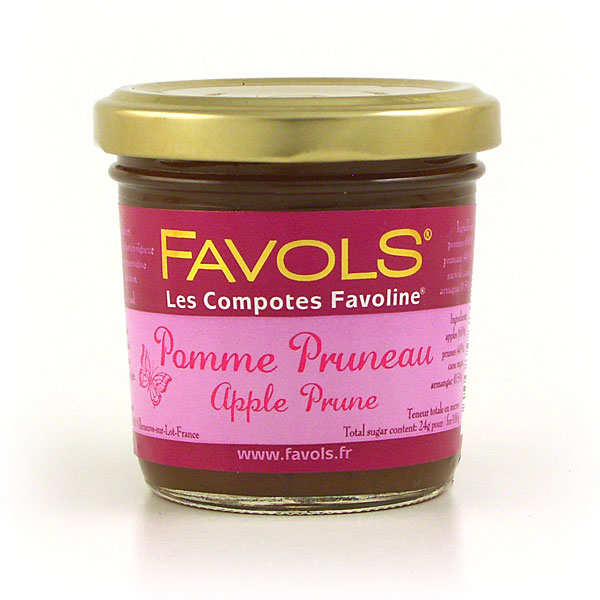 Compote pomme pruneau Favoline Favols