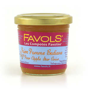 Favols - Compote poire pomme badiane Favoline