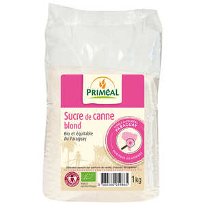 Priméal - Sucre de canne blond bio du Paraguay Priméal - Sucre de canne blond bio du Paraguay