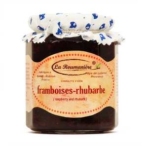 La Roumani&egrave;re - Confiture framboise rhubarbe