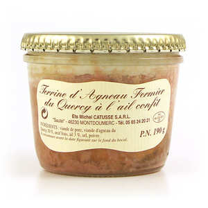 Michel Catusse - Terrine d'agneau fermier du Quercy à l'ail confit Michel Catusse - Terrine d'agneau fermier du Quercy à l'ail confit