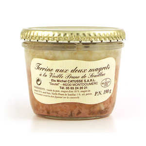 Michel Catusse - Terrine aux deux magrets à la vieille prune de Souillac Michel Catusse - Terrine aux deux magrets à la vieille prune de Souillac