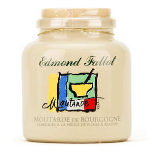 Etablissements Fallot - Burgundy mustard in an earthenware jar decorated by Alain Vavro