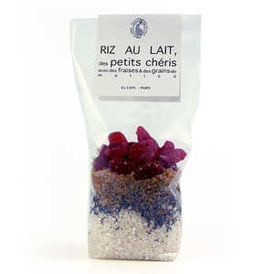 Lion P&egrave;re et Fils - Riz au lait des petits ch&eacute;ris - fraises grains de malice