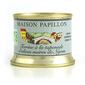 Maison Papillon - Terrine &agrave; la tapenade d'olives noires de Nyons bio
