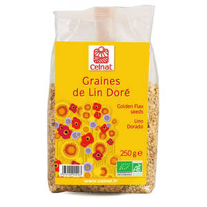 Celnat - Graines de lin dor&eacute; bio