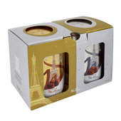 Chocolat Mathez - Duo of plain and orange chocolate truffles