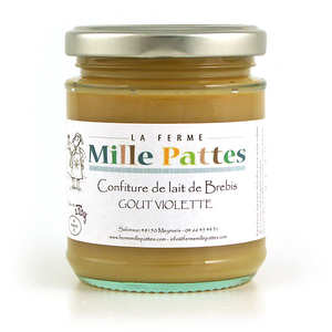 La ferme mille pattes - Confiture de lait de brebis go&ucirc;t violette