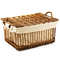 Large natural wicker trunk