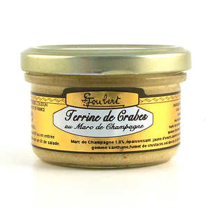 Tradition épicerie fine - Maison Joubert - Terrine de crabes au Marc de Champagne Tradition épicerie fine - Maison Joubert - Terrine de crabes au Marc de Champagne