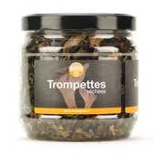 Trompettes des Maures s&eacute;ch&eacute;es en bocal