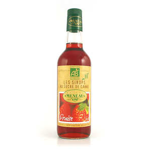 Maison Meneau - Organic strawberry and cane sugar syrup