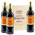 Ch&acirc;teau David M&eacute;doc - Ch&acirc;teau David M&eacute;doc cru bourgeois - Coffret bois 3 bouteilles