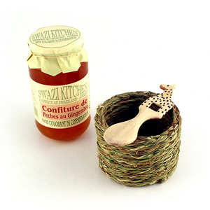 Solidar'Monde - Confiture extra p&ecirc;ches gingembre du Swaziland (commerce &eacute;quitable)
