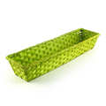 Corbeille bambou rectangle verte Corbeille bambou rectangle verte