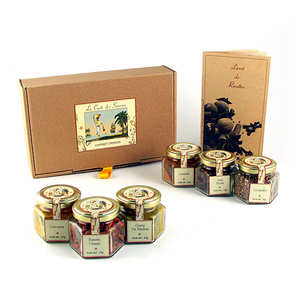 L'&eacute;picerie du Sud - Coffret de 6 &eacute;pices et livret de recettes
