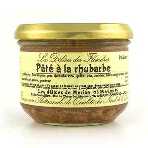 Les Cuisinés des Sources - Pâté à la rhubarbe Les Cuisinés des Sources - Pâté à la rhubarbe