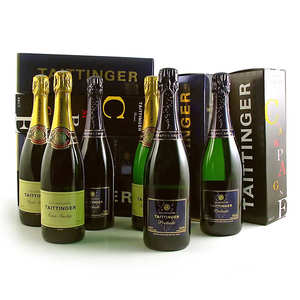6 bouteilles de champagne Taittinger