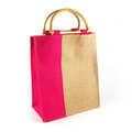 Quatro - Sac en jute fushia et naturel Quatro - Sac en jute fushia et naturel