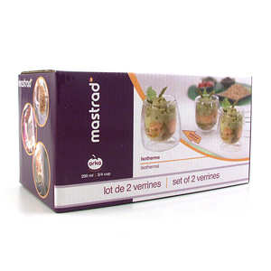 Mastrad - Verrines double paroi 200ml Mastrad