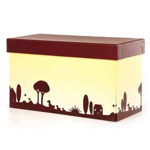 Coffret chocolat 2 compartiments couvercle chocolat