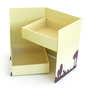 Coffret chocolat 2 compartiments couvercle vert Coffret chocolat 2 compartiments couvercle vert