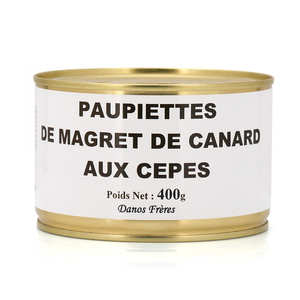 Danos Fr&egrave;res - Paupiettes de magret de canard aux c&egrave;pes