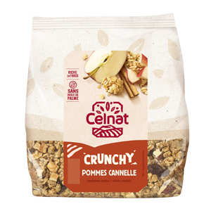 Celnat - Organic Apple and cinnamon crunchy cereal