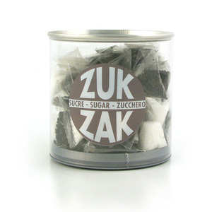 Zuk-Zak - 40 mini-berlingots of coloured sugar - black and white